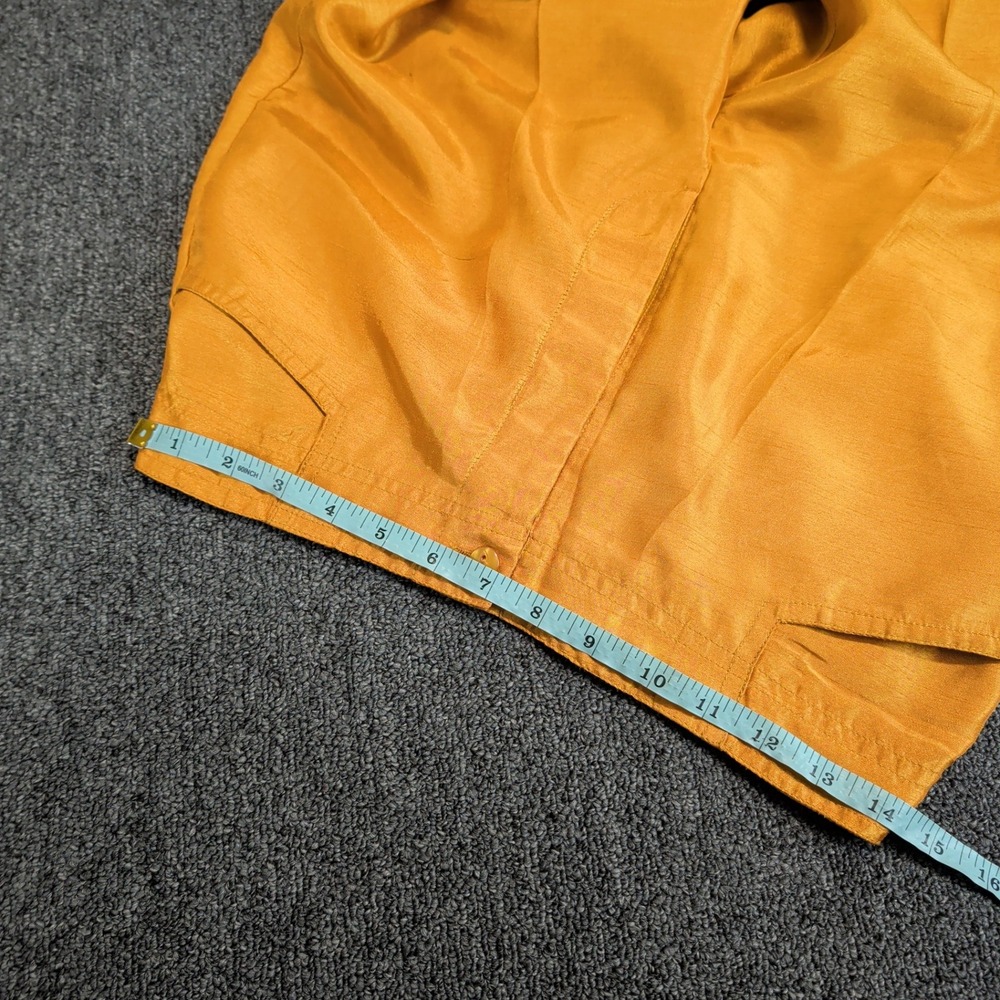 Selene Sport Womens Pants Size M Yellow Polyester Silk Look High Rise Boho VTG - Picture 7 of 8